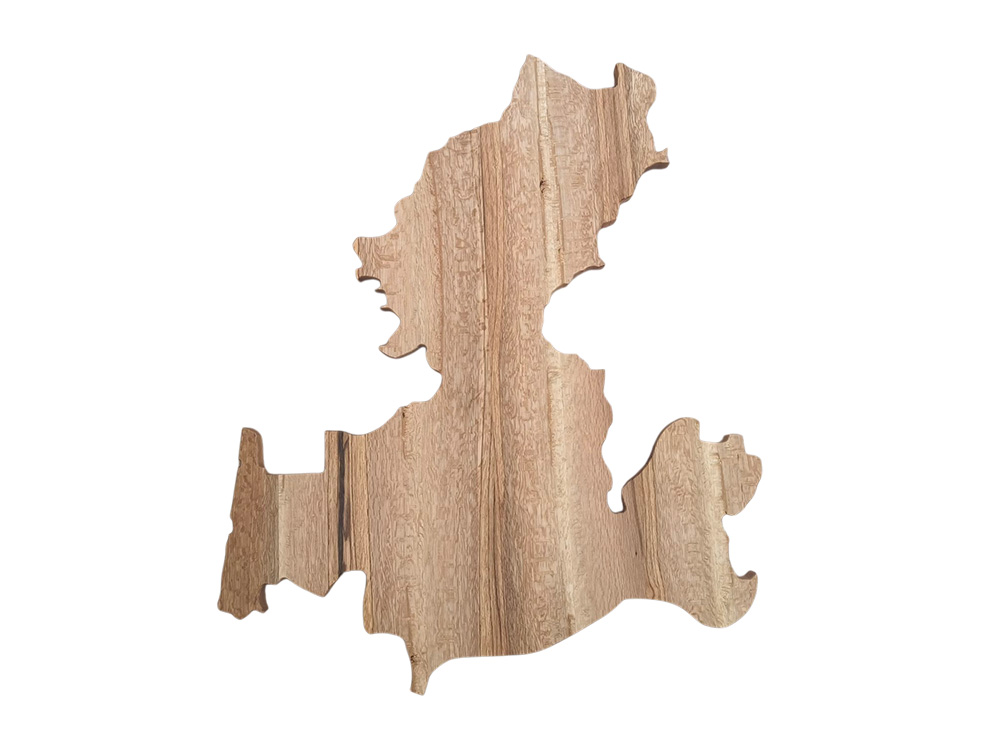 美濃加茂市型 木製プレート 展示用 什器