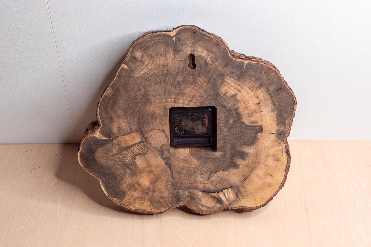 柿の木 庭木 記念 加工 掛け時計